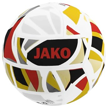 JAKO Miniboll ikonisk, vit/svart/röd, 1