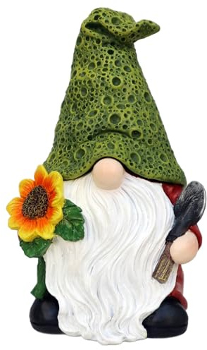 Memeyou Escondite una llave de gnomo exterior, escondite llaves, soporte de repuesto para exteriores, caja de seguridad, estatuas de gnomos de jardín, decoraciones para patio oculto
