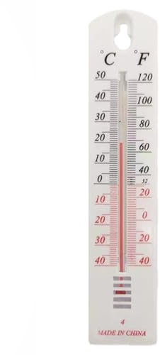 Temperatura ambiente interna | Temperatura climatica esterna interna da parete,Indicatore di temperatura per montaggio a parete con numeri grandi per pareti da giardino, case, serre, magazzini