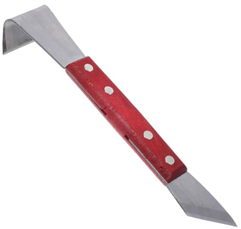TOBBOMEY Raschietto Per Corteccia Manuale Da Giardino, Attrezzo Per Rimozione Corteccia Doppia Testa Antiscivolo, Utile Per Balconi, Cortili e Orticoltura