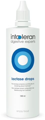 Intoleran Lactase Digestive Enzymes Drops - 100 ml Bulk Pack | Liquid Lactase Enzyme for Breakdown of Lactose in Lactose Intolerance | Make Dairy Products Lactose Free | Lactose Free Cooking & Baking
