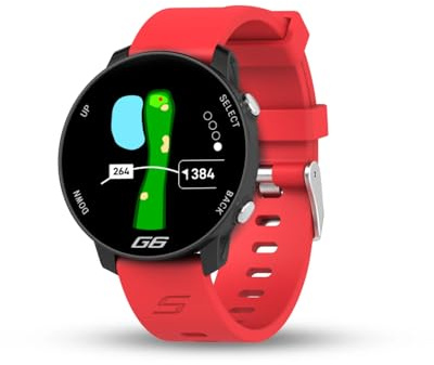 Shot Scope G6 GPS Golf Watch (Racing Red)