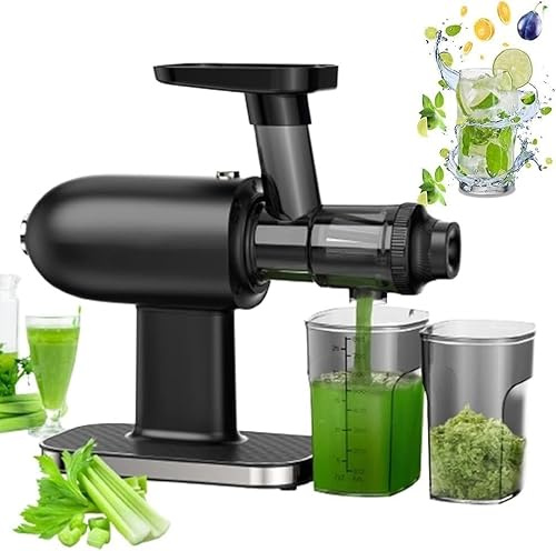 Licuadora de prensado lento, licuadora horizontal de prensado en frío/extracción de nutrientes, máquinas extractoras de jugo de frutas y verduras por prensado en frío.
