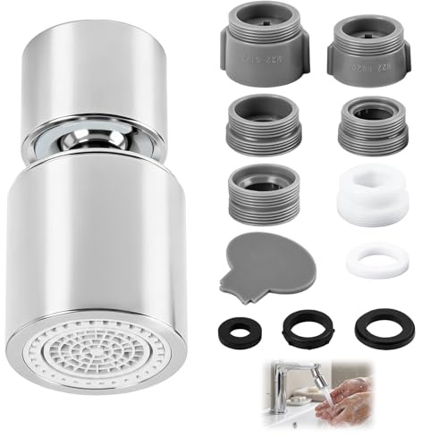 1 Pieza Aireador Grifo, Filtro Grifo, Atomizador Fregadero con Estructura Giratoria de 360 Grados, Cuenta con Dos Modos de Salida De Agua Ajustables, para El Uso En Cocina Y Baño En La Vida Diaria