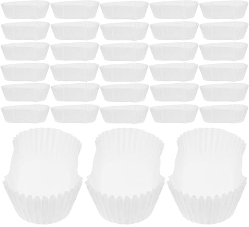 TIDTALEO Pirottini Rettangolari Per Dessert E Muffin In Carta Bianca, 1000 Pezzi, Multiuso Per Cerimonie E Piccole Attività Ristorative