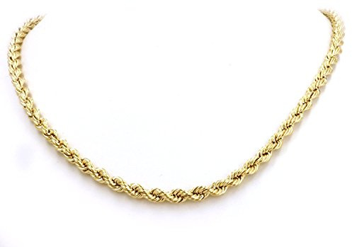 14 Karat / 585 Gold Kordelkette Gelbgold Unisex - 2.50 mm. Breit
