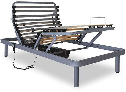 Ventadecolchones - Cama Articulada Reforzada con Motor eléctrico 90 x 190 cm Mando inalámbrico - Incluye Subida y Montaje