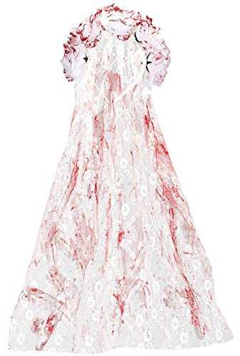 W WIDMANN MILANO Party Fashion Adult - Woman Chapeaufemme Blutiger Brautschleier mit Rosen (1er Pack)