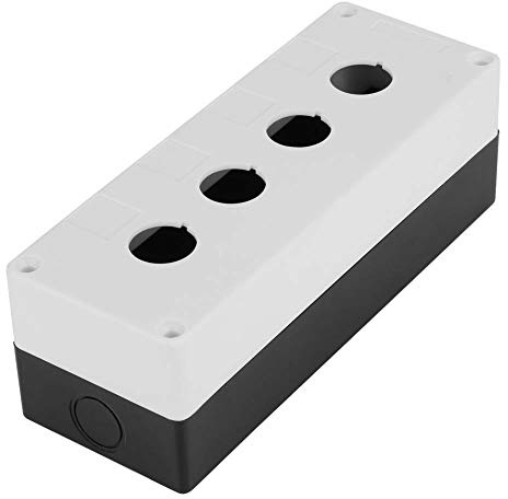 BX4 22mm Drucktastenschalter-Box Wasserdichter Schutz für Industriekontrollen mit 4-Loch-Montage, Ideal für Maschinenbedienung und Steuerungen