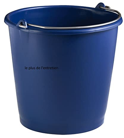 Le Plus De L'Entretien Seau 10L Bleu Plastique Rond