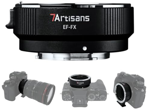 7artisans EF-FX Objektiv Adapter Für Canon EF Objektiv auf Fujifilm Autofokus Adapter für Fujifilm X-Mount APS-C Kameras X-H X-T X-PRO und mehr.