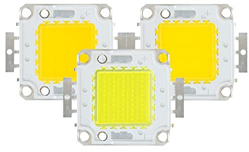 2PCS 10W 20W 30W 50W 100W DC 12V 36V COB LED Chip Lamp Bulb Chips for Spotlight Floodlight Garden Square Integrated Light LED Beads,White,30W 30-36V