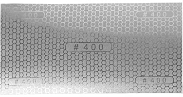 Diamant-Schleifpapier, Körnung 400, selbstklebendes Schleifpapier, Schleifwerkzeug für Metall, Keramik und Glas (200 x 100 mm)