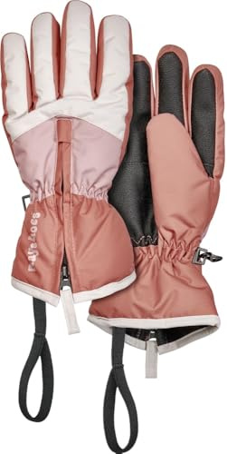 Playshoes Finger-handschuh Unisex Kinder Winter-Handschuhe, Rosa Blockfarben, 5