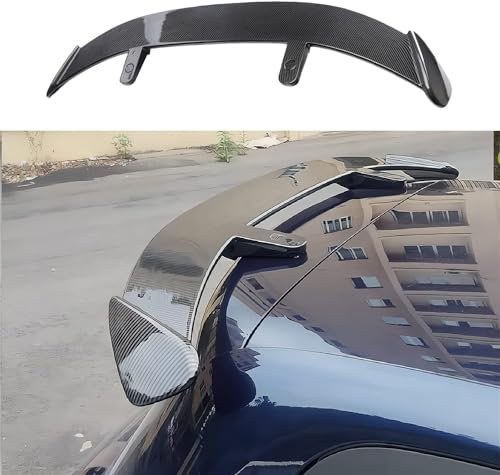 LIXINRU Auto Heckdiffusor für BMW Serie 1 Series 1er F20 F21 5-Door/3-Door 2011-2019, Hinten Kofferraum Spoiler Heck Flügel Lippe Heckstoßstange Diffusor Heckschürzen Heckspoiler,Carbon Fiber