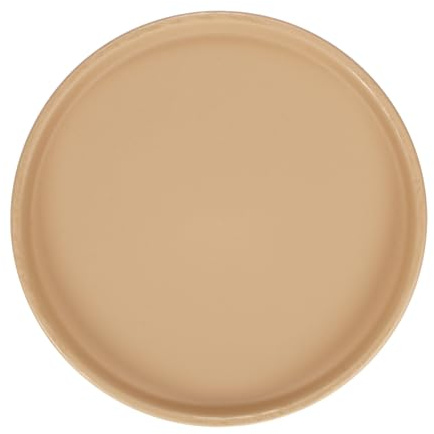 M METERXITY Vassoio per Piante in Ceramica, Vassoio Raccogli-Acqua per Piante da 6,3, Sottovaso per Piante da Interno/Esterno/Vassoio per Drenaggio Fiori [Arancione Scuro Rotondo]
