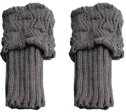 Thermo-Beinstulpen, Winter, grob, gehäkelt, gestreift, für Damen, für den Winter, 80er-Jahre, gerippter Strick, Beinwärmer, Winter, warme lange Stiefel, Socken, Wärmer-Leggings für den Winter,