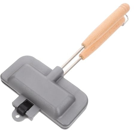 Cabilock Sandwichpfanne Grillpfanne Sandwichform Backform Küchenutensilien Doppelseitige Bratpfanne Pfannkuchenmaker Snackpfanne Antihaft-backform Brotbackplatte Hot-dog-toaster Toastmaker