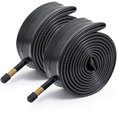 FengCan 26x2.125/2.40 Fahrradschlauch 26x2.125 26x2.25 26x2.35 26x2.4 Schlauch 26 Zoll Fahrradschlauch für 54/62-559 Reifen, AV48mm Schrader Ventil (2-PCS)