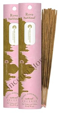 Rosa Rose Incensi Tradizionali Honey – 2 Confezioni da 20g (20 Stick) – Incenso Naturale al Miele – Armonizzante e Purificante – 13 di Ilaria