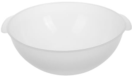 DRESSOOS Lavabo Rond Plastique Poignée Bac De Lavage Transparent Pour Salle De Bain Et Utilisation Professionnelle