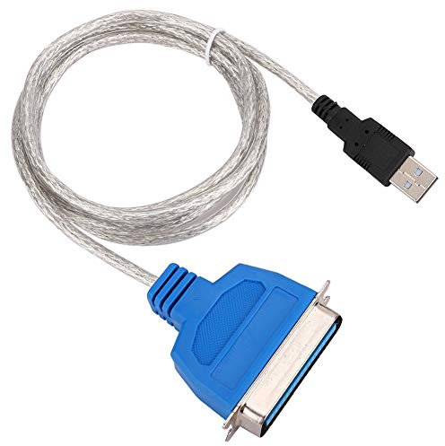 Phefop Adaptador de Cable de Impresión USB de Transmisión de Alta Velocidad de hasta 12 Mbit/s para 98/XP/Vista, Compatible con Impresoras Paralelas para el Uso de Home/Office