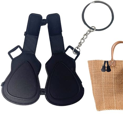 Support de médiator de guitare, organiseur de médiators imprimé 3D, 7,8 x 4,5 x 1,2 cm, pendentif portable, sac à dos, porte-clés pour musiciens et amateurs de musique, Attribut unique, Refer to