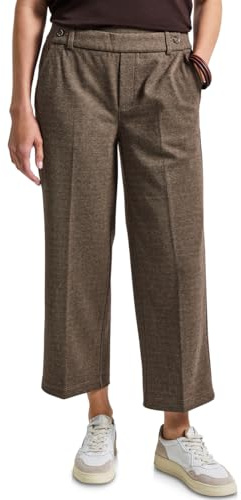 Street One 3716754 Pantalones de Pierna Recta Estampados, marrón Corteza, 42W / 26L Mujeres