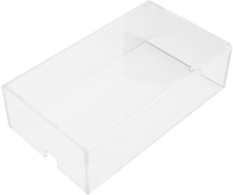 DECORNIJIA Transparente Acryl Mausbox mit Staubdichtem Schutz und Waschbarer Abdeckung für Haushalt zur Effektiven Mausaufbewahrung