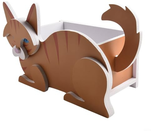 Gato siamés decorativo para amantes de las plantas, ideal para decoración del hogar y balcón (gato naranja)