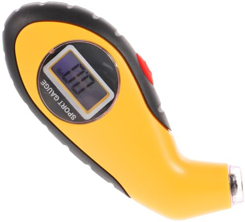 CVUTOVO Manometro Digitale per Pneumatici Auto e Moto con Display LCD Portatile e Leggero Misuratore di Pressione Alta Precisione per Gomme Veicoli Strumento di Controllo Pressione