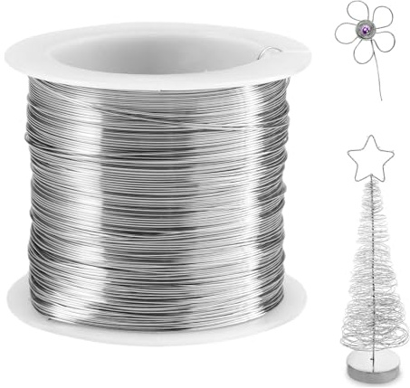 0,4mmx100m Alambre Fino para Manualidades,Alambre Manualidade y Floristería