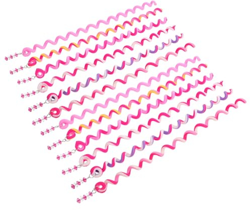 GAROZATION 12 Pezzi Clip per Chioma Treccia Rosa, Accessori per Chioma Ragazza in Ceramica Morbida, Fermagli per Tenere Trecce e Frangia, per Scuola di Cosmetologia