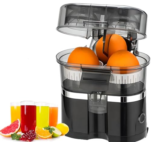 Spremiagrumi Elettrico a Doppia Testa, Spremiagrumi Elettrico 3 In 1 da 100 W 400 Ml, Alta Velocità 18000 Giri/min, Taglia Frutta Incorporato, Design Staccabile per Arance e Limoni