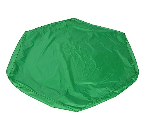 Cubierta de caja de arena hexagonal impermeable para el jardín Play Uso VERSÁTIL (verde)