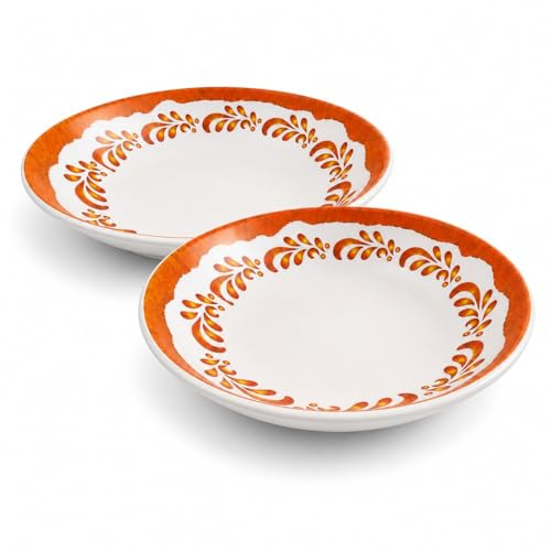 Ceracor Ceramicas Bowl ensaladera de melamina pack de 2, cuencos ligeros 25 x 25 x 5 cm para ensaladas, aperitivos y mesa diaria