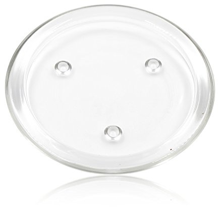 West5Products Clear Glass Pillar Candle Plate Dish/Plant Pot Stand 11cm Dia
