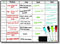 Meal Planner Whiteboard by DF Creations - Magnetic Weekly White Board for Fridge - Calendar for Menu Plan - Board Task - Kids Activities - Study - Family Schedules 4 Dry Erase Markers and Large Eraser