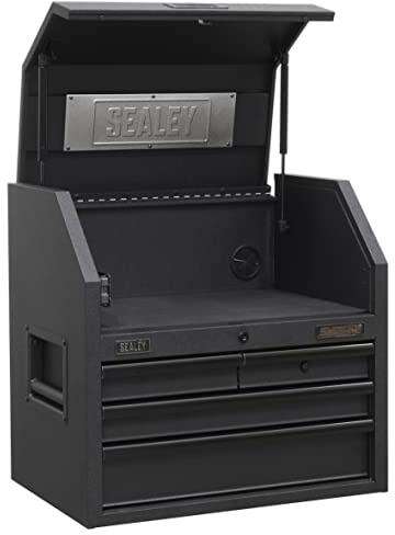 Sealey AP2704BE 4 Drawer 660 mm Topchest with Soft Close Drawers and Power Strip