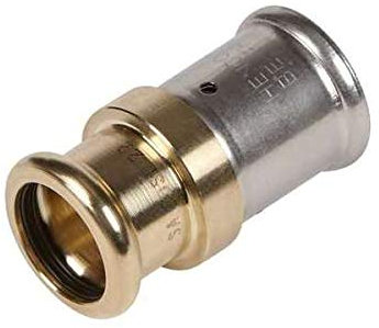 Raccordo passerella diritta in rame multistrato a crimpare, diametro multistrato 20 mm, diametro rame 22 mm, selezione Cazabox