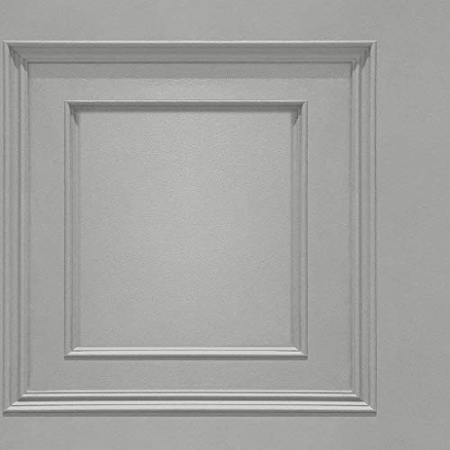 Oliana Wood Panel Effect Wallpaper Grey