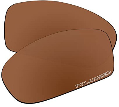 EZReplace Verres de rechange pour lunettes de soleil Oakley Fives Squared (verres polarisés), Polycarbonate marron bordeaux, Taille unique