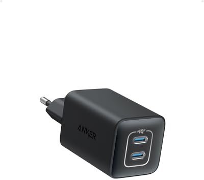 Anker USB C Ladegerät 47W, 523 Charger (Nano 3), kompakt mit 2 Anschlüssen GaN Schnellladegerät für iPhone 16/15/15 Plus/15 Pro/15 Pro Max/14, Galaxy, Pixel 4/3, iPad/iPad Mini (Kabel nicht enthalten)