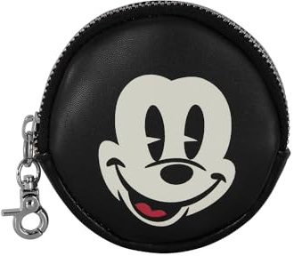 Disney Portamonete Cookie, 8.7 x 8.7 cm, Nero Topolino