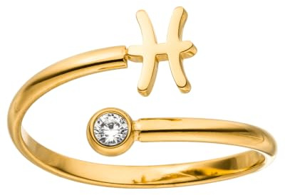 Purelei Sternzeichen Ring – Wasserfester Damenring aus langlebigem Edelstahl – Verstellbare Ringe von Größe 50 bis 66 – Modeschmuck für deinen individuellen Look