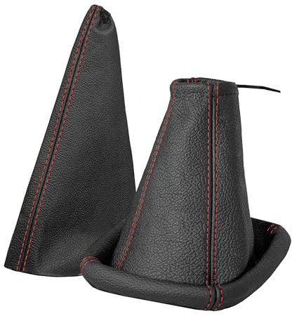 Soufflet de levier de vitesse et soufflet de frein à main compatibles avec Opel Corsa C année de construction 2000-2006 Accessoires de voiture Intérieur Pommeau de levier de vitesse Housse de levier