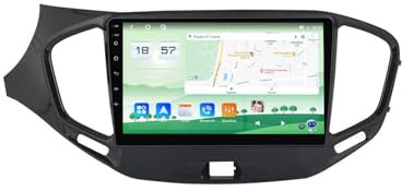 For LADA Vesta Cross Sport 2015-2022 Car Stereo 2 Din Wireless Carplay Android Auto 9 Full IPS Touchsreen HD Live Rearview/BT 5.0/WIFI/4G SIM/DVR/GPS/SWC/FM AM Radio RDS DAB+DSP(M500S)