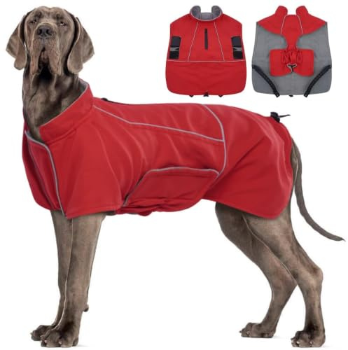 MIGOHI Dog Waterproof Jacket,Dog Winter Coat,3XL Red
