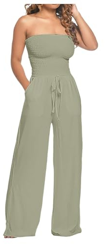 WILLBEST Wool Trousers Women Plus Size Trousers for Women 24-32 UK Dungarees for UK Size 18 Denim Seamless Jumpsuit Party Bodysuits Elasticated Waist Ribbed Long Flared