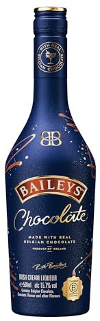 Baileys Chocolate Liqueur | Festive Gift | 15.7% vol | 50cl | Real Belgian Chocolate | Award-Winning | Great Over Ice or in Cocktails